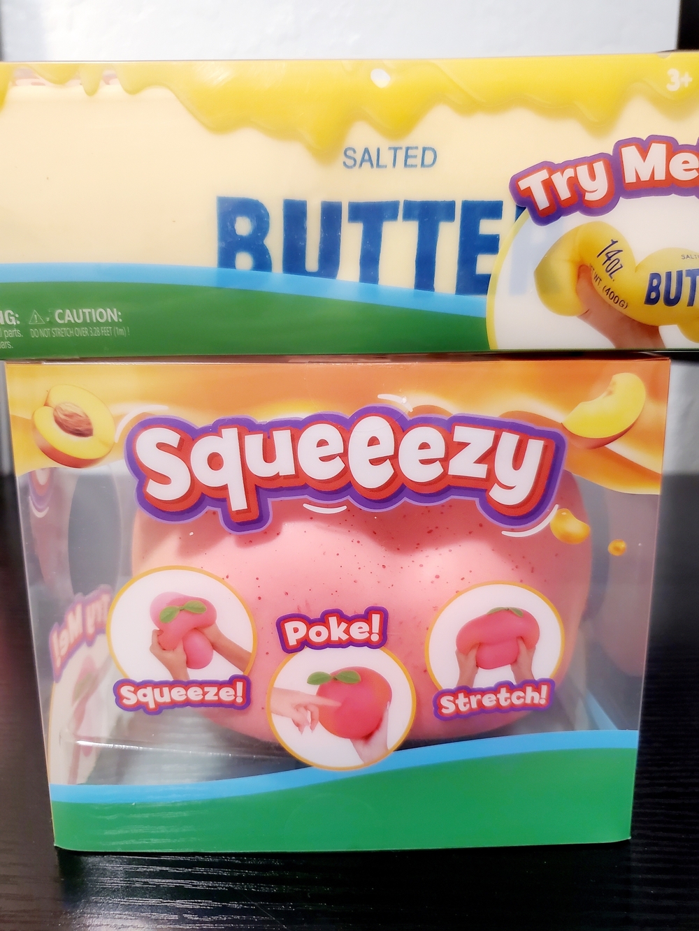 Sensory Toy Bundle NWT Stretch Squeezey Peach & Butter - Picture 4 of 4